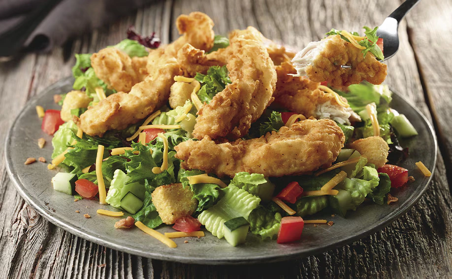 farm fresh field greens crispy chicken tenders farm fresh field greens crispy chicken tenders