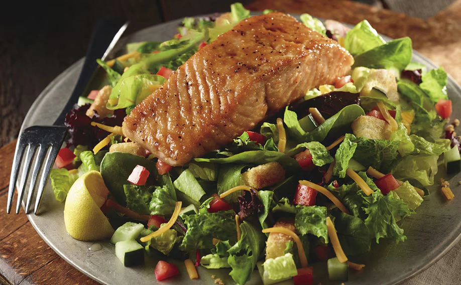 farm fresh field greens grilled salmon salad farm fresh field greens grilled salmon salad