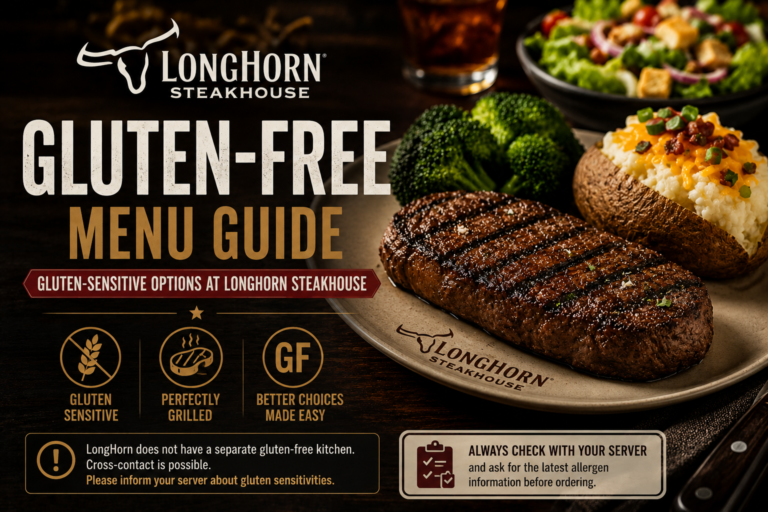 LongHorn Gluten Free Menu