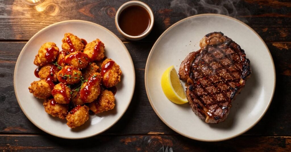 LongHorn Steakhouse budget meal with Renegade
Sirloin, Spicy Chicken Bites and Redrock
Grilled Shrimp combo at best value prices